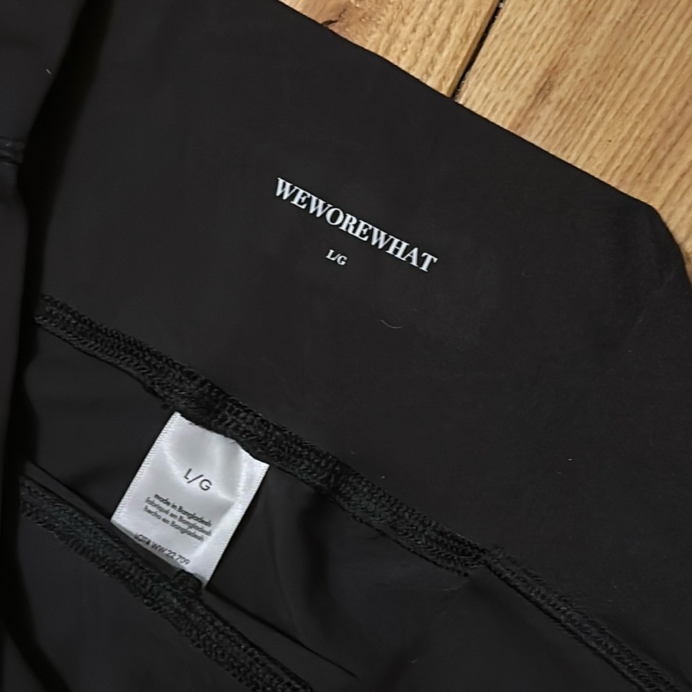 Weworewhat Basic Black Leggings, Large - image 2